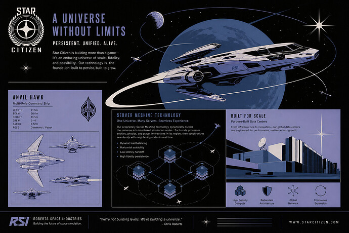Star Citizen ship and server technology concept art