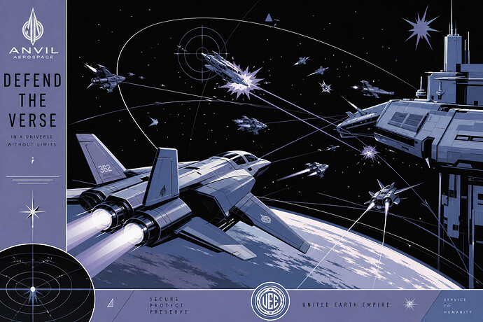 Star Citizen space combat battle