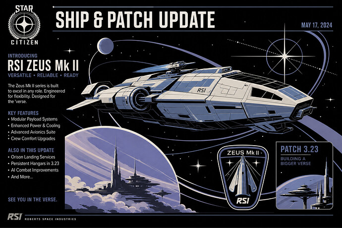 Star Citizen spaceship and patch update
