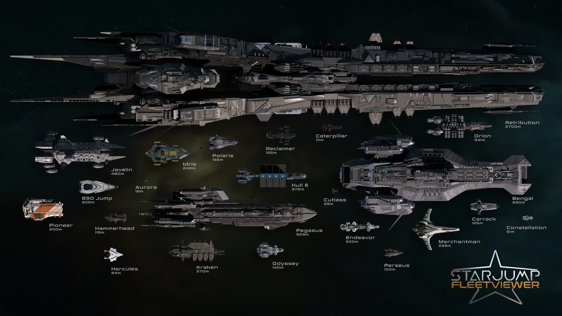 Star Jump Fleet Viewer (and scale poster) - ships - StarZen