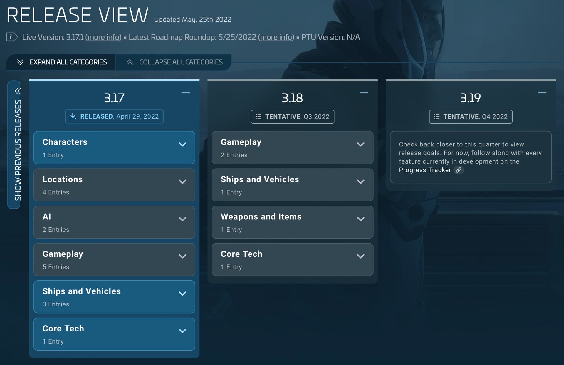 Star Citizen Roadmap & Progress Tracker official StarZen